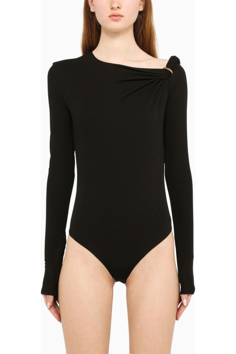 ウィメンズ ランジェリー＆パジャマ Versace Black Viscose Bodysuit