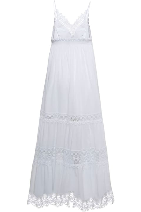 Charo Ruiz Woman's  Geneva White Cotton Long Dress