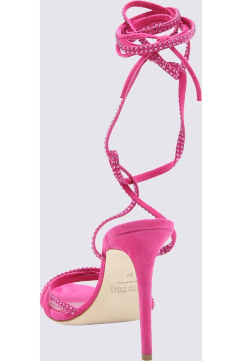 Paris Texas Sandals for Women Paris Texas Pink Suede Holly Nicole Sandals
