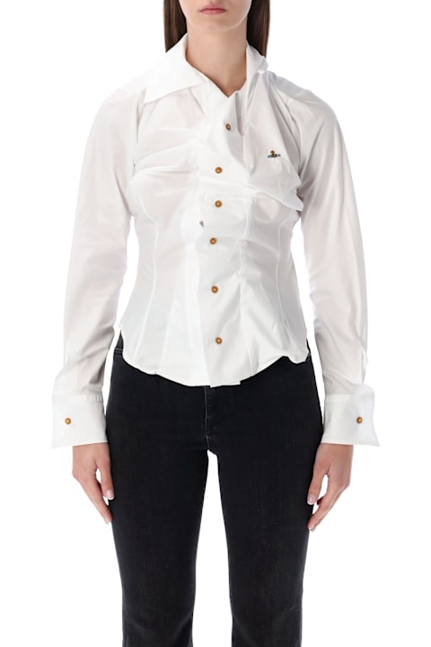 Homeware Vivienne Westwood Vivienne Westwood White Drunken Sculpted Shirt