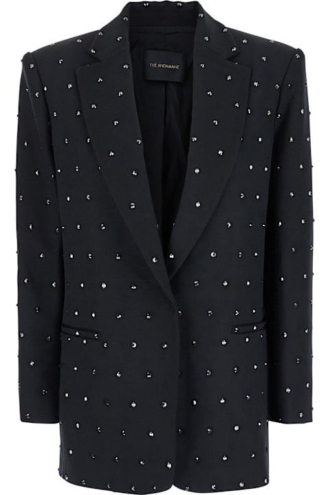 The Andamane Coats & Jackets for Women The Andamane Guia Crystal - Oversize Blazer W/strass