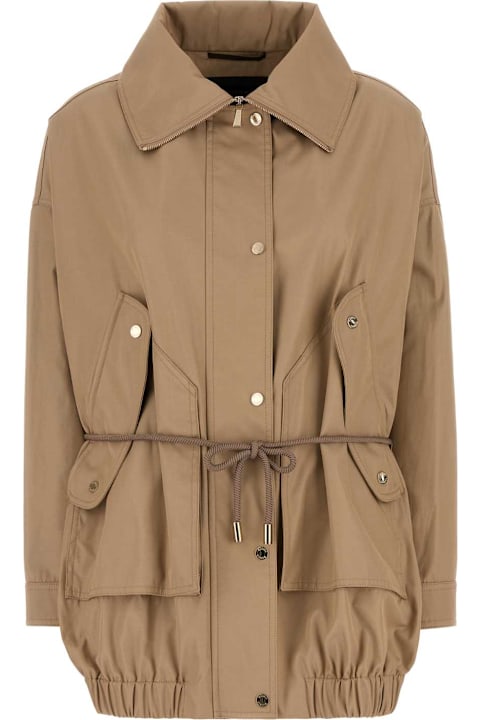 Moorer for Women Moorer Camel Polyester Blend Olinda Parka
