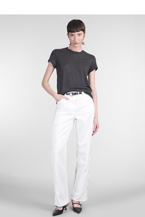 IRO Topwear for Men IRO Third T-shirt In Black Linen