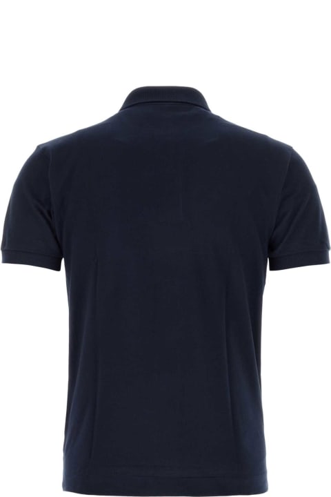 メンズ Lacosteのトップス Lacoste Navy Blue Piquet Polo Shirt