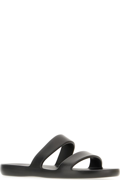The Row for Women The Row Black Rubber Slippers