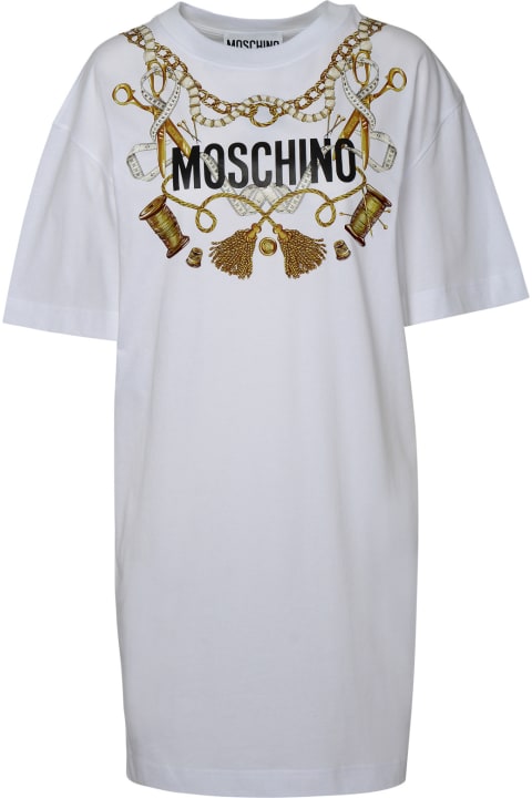 Moschino Topwear for Women Moschino White Cotton Dress
