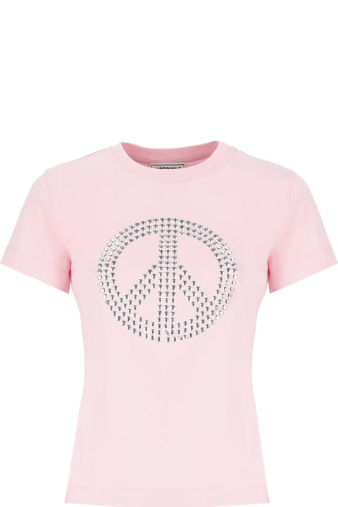 Homeware M05CH1N0 Jeans Jeans Peace Sign-motif Crewneck T-shirt