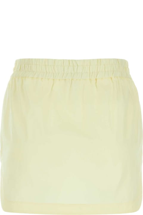 The Attico Pants & Shorts for Women The Attico Cream Cotton Rooney Mini Skirt