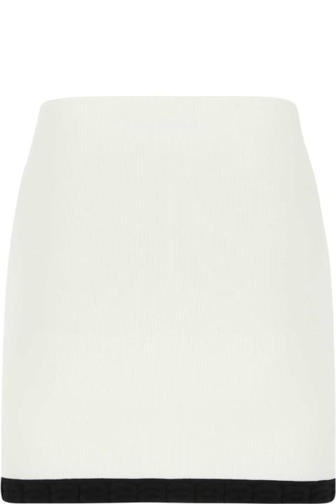 Fashion for Women T by Alexander Wang White Stretch Viscose Blend Mini Skirt