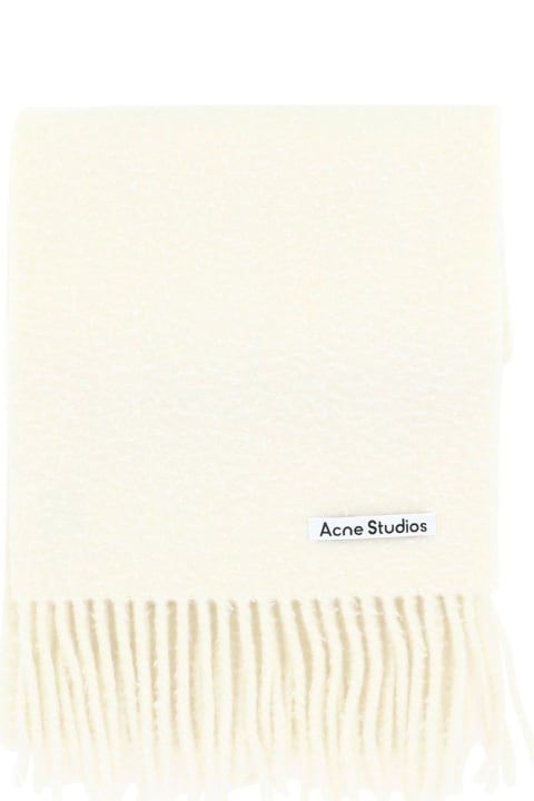 Scarves & Wraps for Women Acne Studios Logo Detailed Fringed Edge Scarf