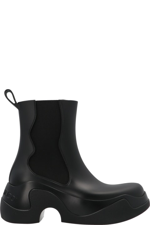 Midi Rubber Ankle Boots