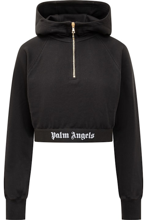 Palm Angels Fleeces & Tracksuits for Women Palm Angels Hoodie With Logo