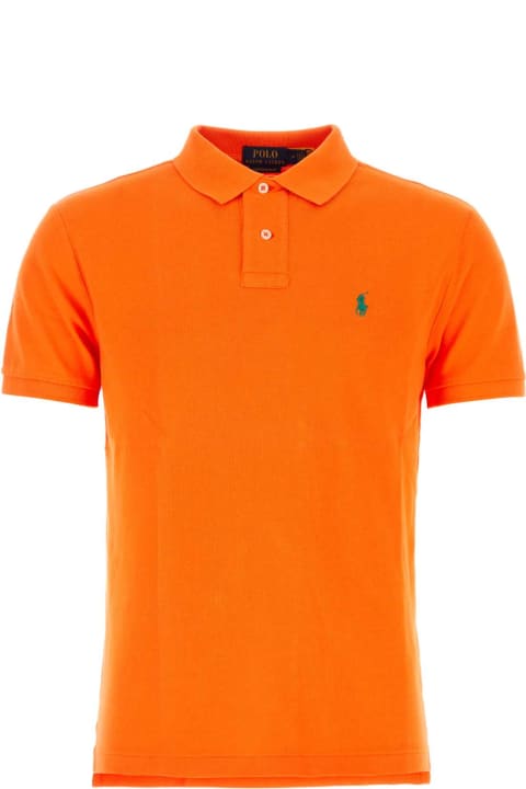 Polo Ralph Lauren Topwear for Men Polo Ralph Lauren Orange Piquet Polo Shirt