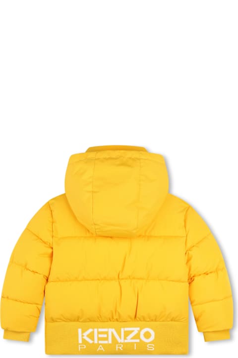 Kenzo Kids for Men Kenzo Kids Waterproof Down Jacket With Hood