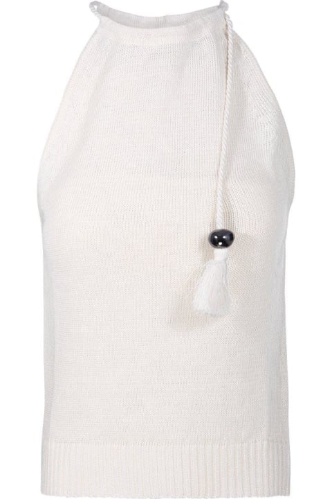 Max Mara Sale for Women Max Mara Moriana Sleeveless Knitted Top