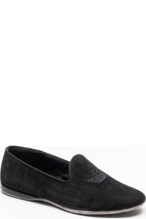 Loafers & Boat Shoes for Men Church's Black Suede Slipper