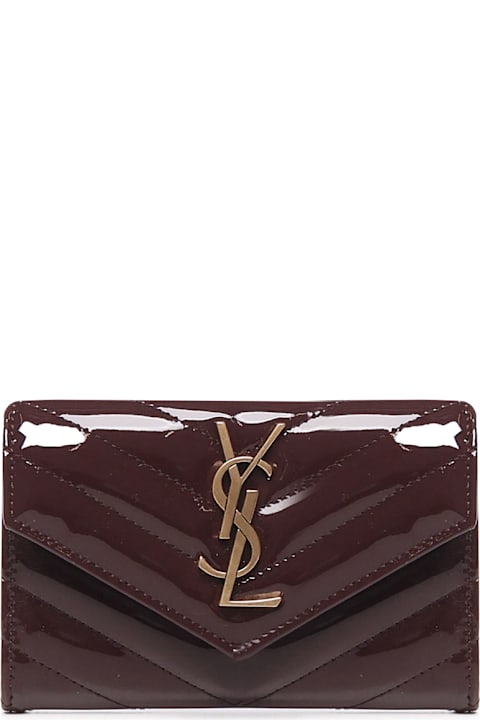 Saint Laurent Accessories for Women Saint Laurent Cassandre Multi-fold Wallet In Patent Leather