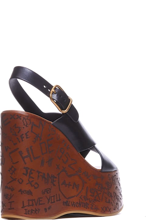 Chloé Maxime Wedge Sandals