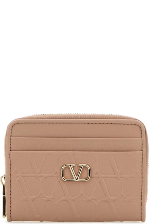 Valentino Garavani Accessories for Women Valentino Garavani Powder Pink Leather Wallet