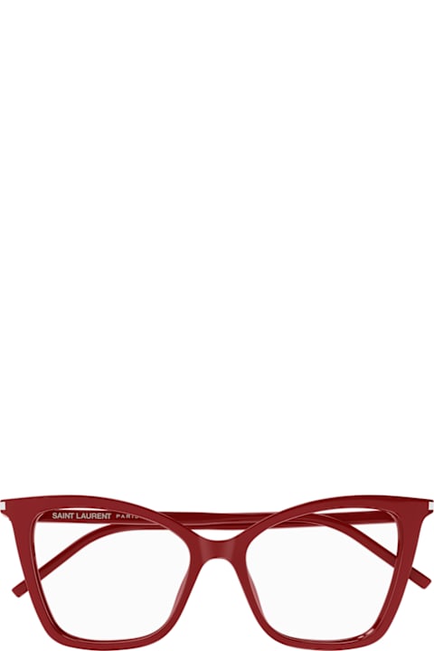 Gloves for Women Saint Laurent Eyewear Saint Laurent Sl 386 Linea Corner Angle 018 Red Traparent Gloves