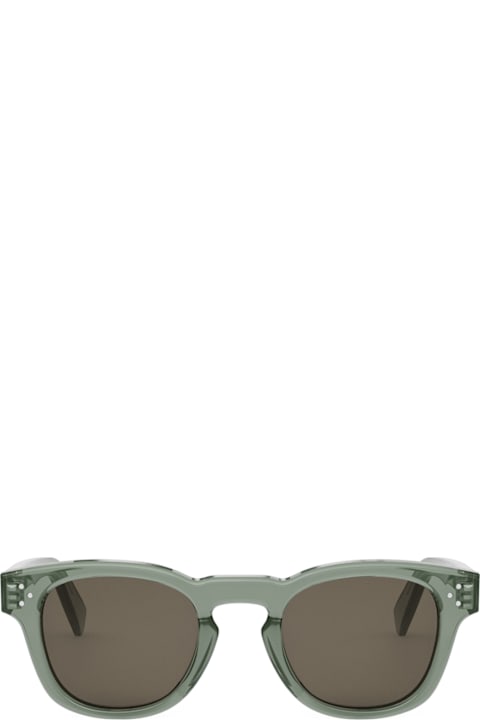 Celine Eyewear for Men Celine Celine Cl40233i Celine 3 Dots 96e Transparent Green Sunglasses