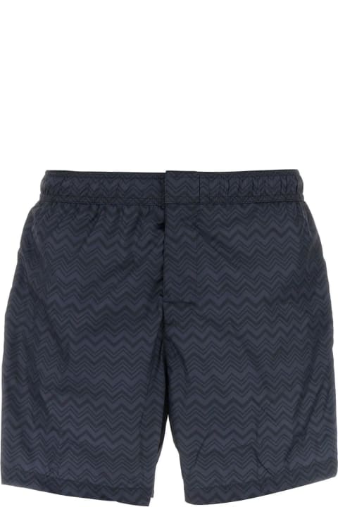 Missoni Pants for Men Missoni Printed Polyester Swimming Shorts
