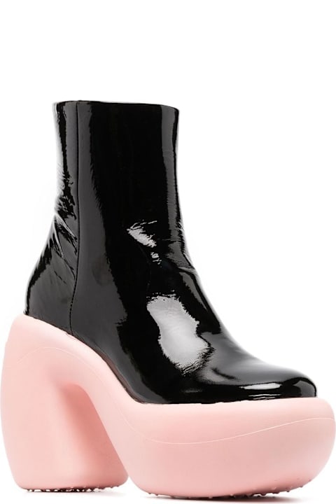 Haus of Honey Leather Platform Ankle Boots