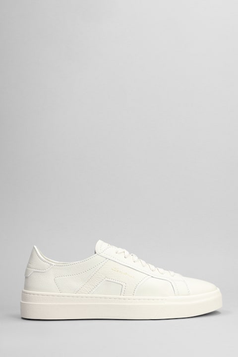Homeware Santoni Dbs Sneakers In White Leather
