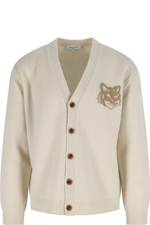 Maison Kitsuné for Kids Maison Kitsuné 'fox Head' Cardigan