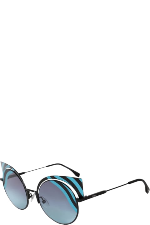 Fendi Eyewear Eyewear for Women Fendi Eyewear Ff 0215 - Blue & Light Blue Sunglasses