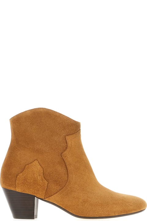 Isabel Marant Boots for Women Isabel Marant Camel Suede Dicker Ankle Boots