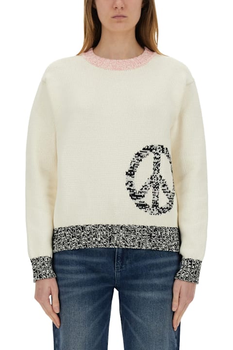 M05CH1N0 Jeans Sweaters for Women M05CH1N0 Jeans Mesh With Inlay Pattern