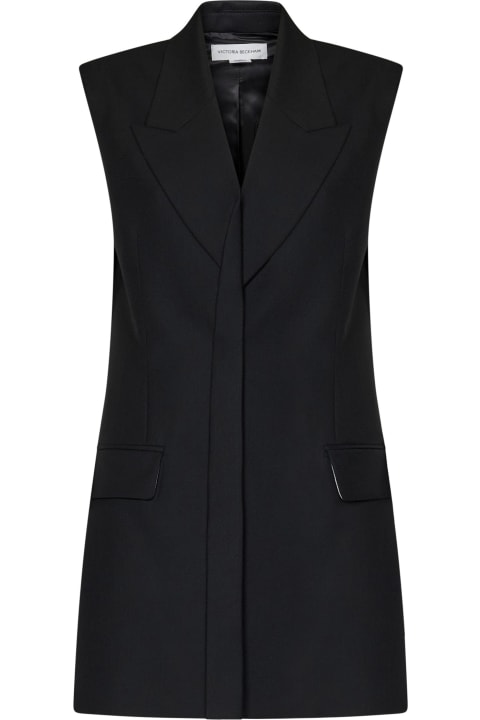 Victoria Beckham Coats & Jackets for Women Victoria Beckham Sleeveless Tailored Dress Mini Dress