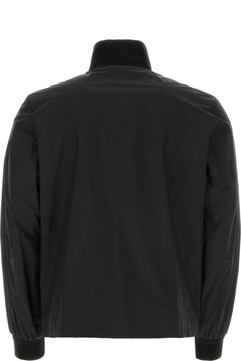 Prada Coats & Jackets for Men Prada Black Silk Blend Jacket