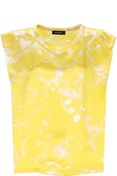 Homeware Fabiana Filippi Graphic Printed Sleeveless Satin Top