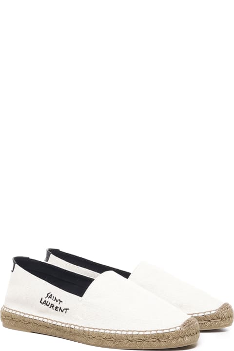 Shoes for Men Saint Laurent Canvas Espadrilles With Embroidery