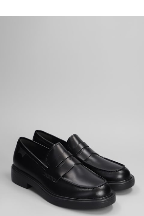 Camper Shoes for Men Camper Dean Loafers In Black Leather