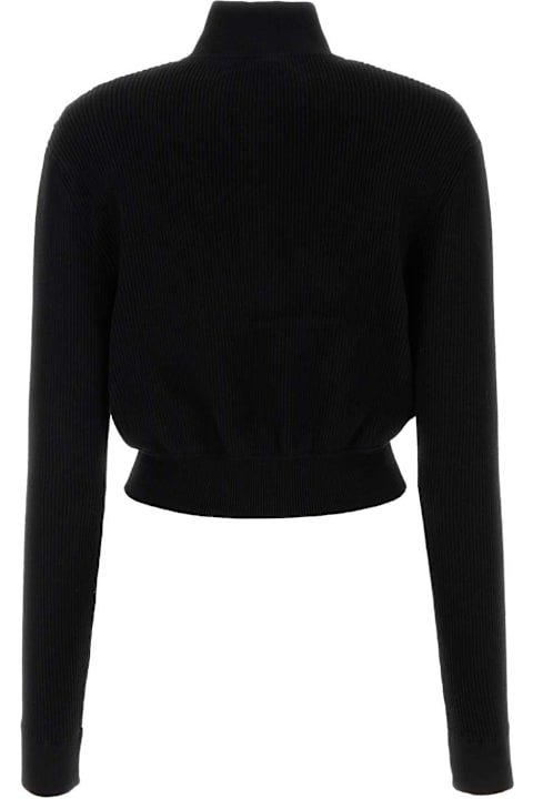 Alessandra Rich for Women Alessandra Rich Black Wool Blend Cardigan
