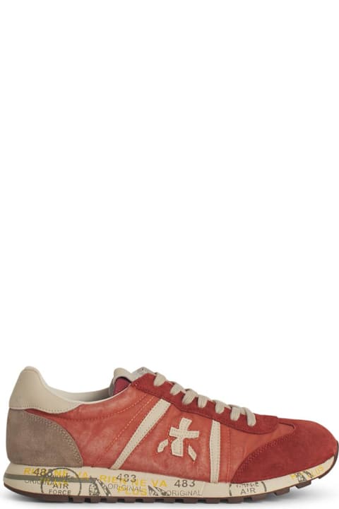 Premiata for Men Premiata 'lucy' Red Leather Blend Sneakers