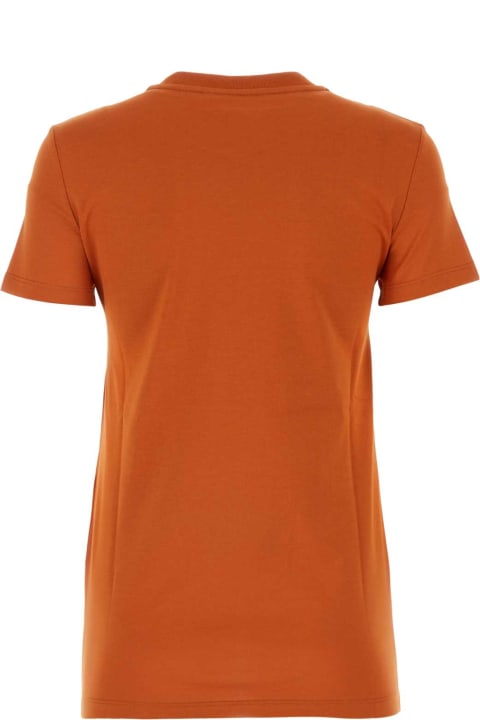 Max Mara Clothing for Women Max Mara Dark Orange Cotton Taverna T-shirt