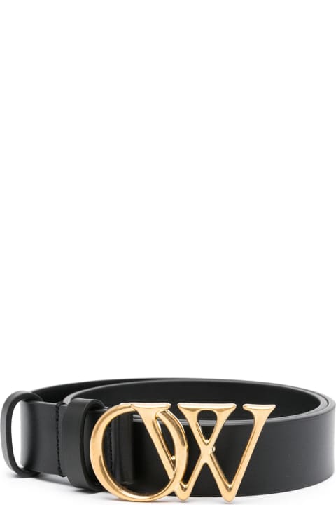 Accessories for Women Off-White Black Calf Leather Belt