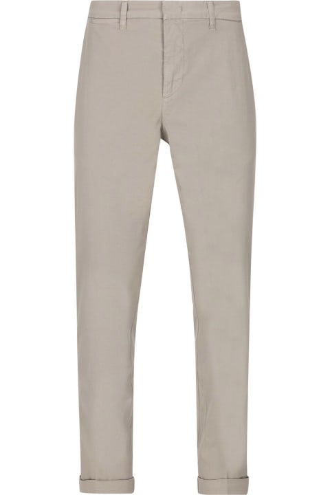 Fay Pants for Men Fay Beige Stretch-cotton Capri Trousers