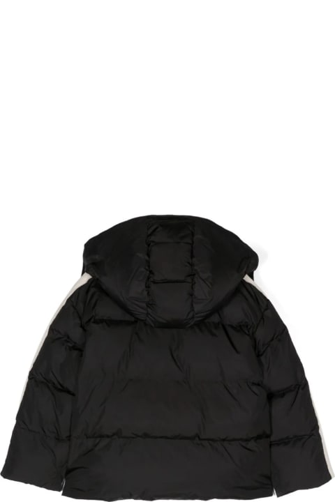 Palm Angels for Kids Palm Angels Black Puffer Jacket With Logo