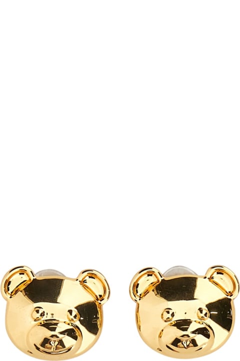Moschino for Women Moschino Teddy Bear Clip Earrings