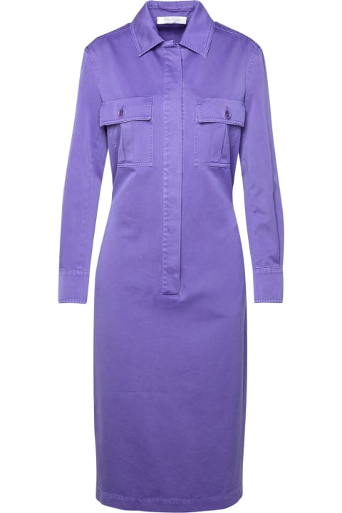 Max Mara Womenのセール Max Mara 'cennare' Lavender Cotton Dress