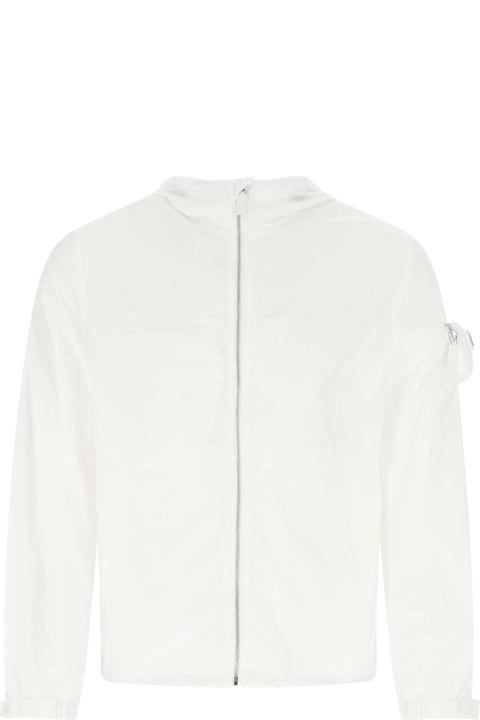 Clothing for Men Prada White Re-nylon Jacket