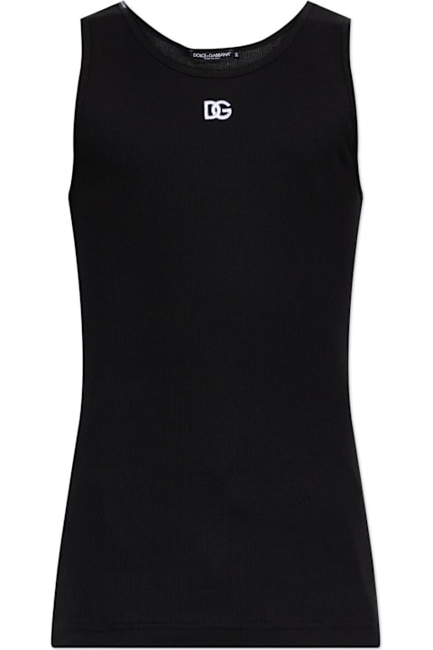 Homeware Dolce & Gabbana Dolce & Gabbana Ribbed Sleeveless T-shirt