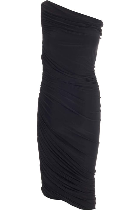 ウィメンズ新着アイテム Norma Kamali Black One-shoulder 'diana' Dress In Jersey