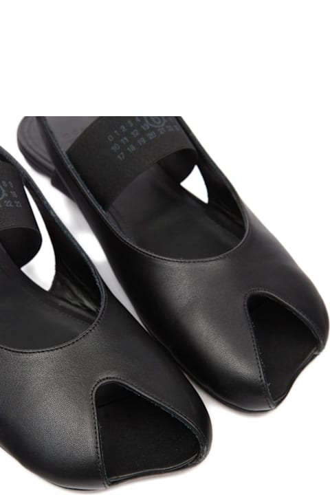 MM6 Maison Margiela Leather Slingback Ballets