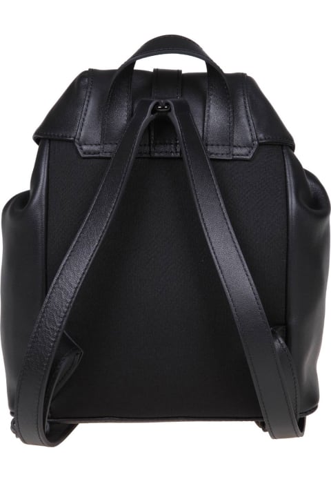 Backpacks for Women Furla Flow S Black Leather Backpack